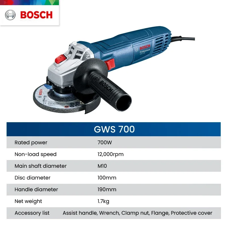 Bosch GWS 700 Angle Grinder Wi - огляд і ціна Power Tools Grinder