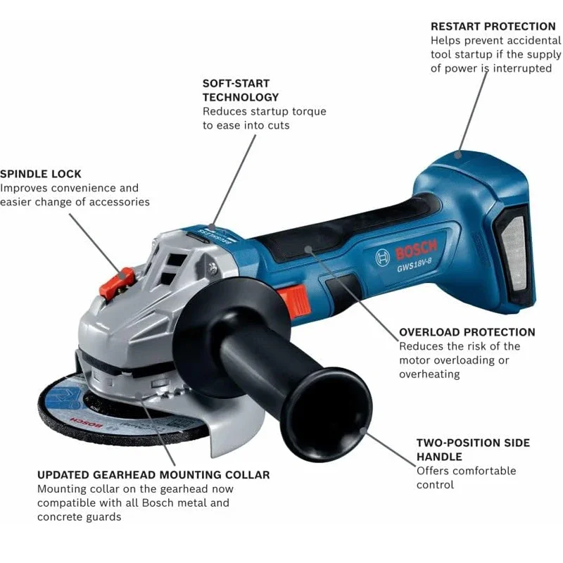 BOSCH GWS 18V-8 Cordless Angle - огляд і ціна Power Tools Grinder