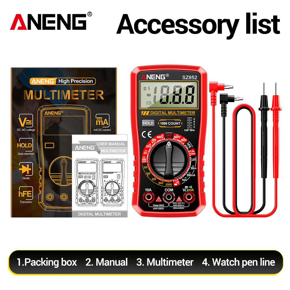 ANENG SZ852 Digital Multimeter - огляд і ціна Power Tools Software
